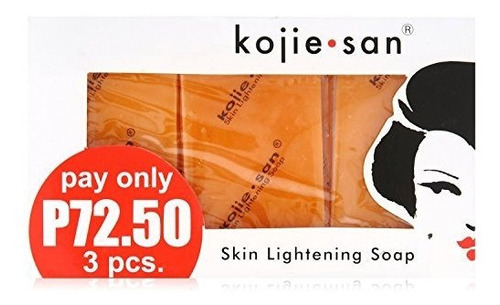 Kojie San Orange Whitening Jabón, 3 X 65 G