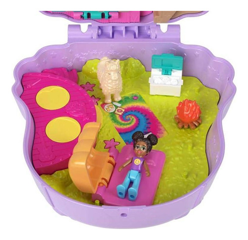 Muñeca Conjunto Polly Pocket Aventura De Campamento Llama