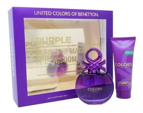 Set Purple Dama United Color Of Benetton 2 Pz
