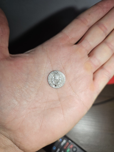 Moneda Riojana De Plata 1/2 Real 1854 Confederación Argentin (Usado)