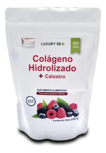 Luxury Sb Collagen Hidrolizado + Frutos Rojo+ Calostro 250gr