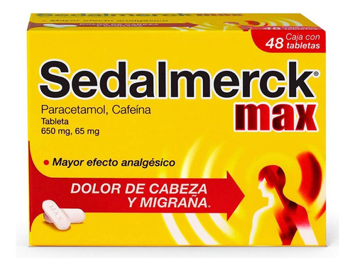 Sedalmerck Max 650 Mg/65 Mg Caja Con 48 Tabletas