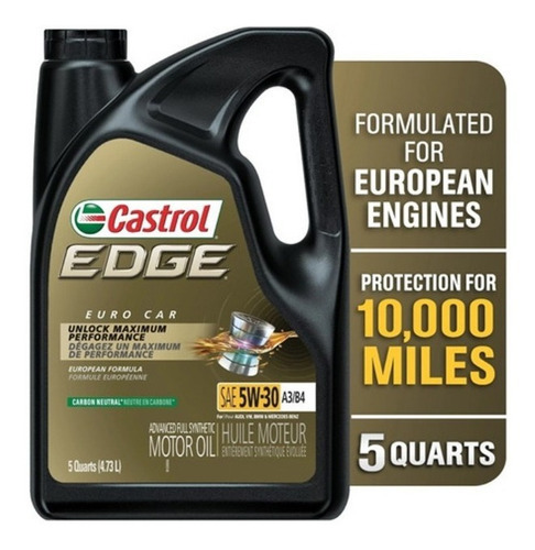 Aceite Castrol Edge 5w30 A3/b4 Sintético 4.73 Litros