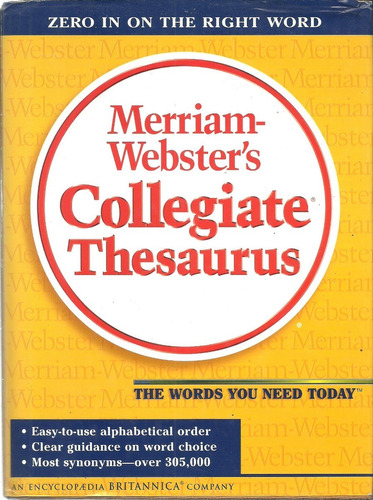 Diccionario Collegiate Thesaurus Merriam Websters