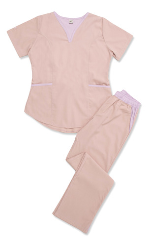 Ambo Oh! Wear Uniforme Médico - Lupe Poly Nude Con Lila