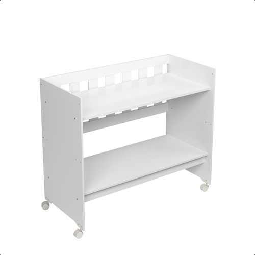 Mini Berço Com Colchão Multifuncional 5x1 Com Suporte Mosqueteiro Branco Pérola