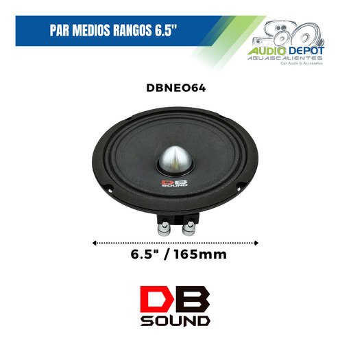 Par De Medios Rangos 300w Max 6.5 PuLG Db Sound Dbneo64