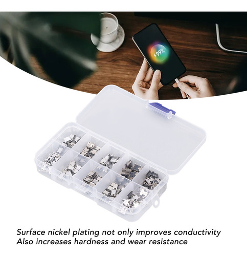 100pcs Conector Usb Hembra Miniatura Productos Digitales Como Se Muestra