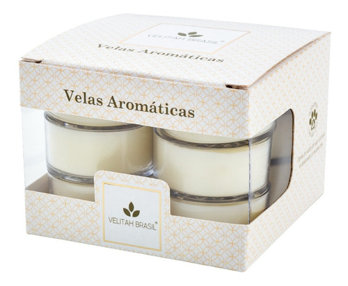Imagem 5 de 5 de Kit 3 Vela Aromática Lavanda Com 12 Mini Velas Total 36 Unid