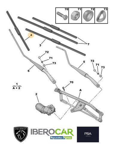 Imagen 4 de 8 de Plumilla Derecha Citroën Nemo 2008-2020