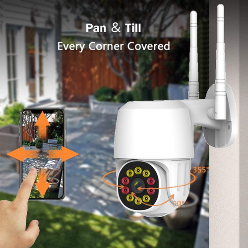 Cámara De Seguridad Wifi Exterior 6 Led De Iluminación 1080p