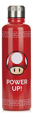 Botella De Agua Super Mario Bros Power Up - Diseño De T