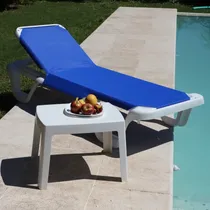 Comprar Reposera Azul Cama Importada Camastro Piscina Hawai Factura