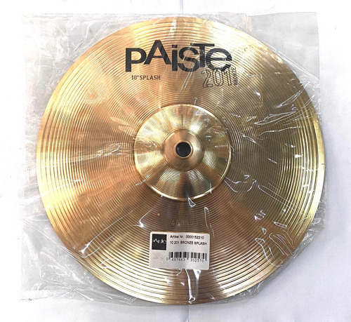 Prato Paiste 201 Bronze Splash 10 Novo Original