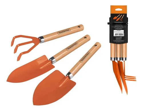 Conjunto Para Jardinagem Tramontina Peças Metálicas Com Cabo