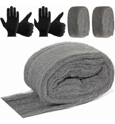 3 Pieces Steel Wool Fill Fabric Diy Kit 0000 Steel Wool Up T