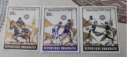 Sello - Ruanda - 1972 Juegos Olimpicos De Munich