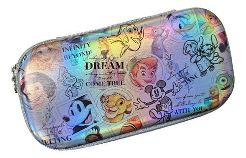 Estuche Disney 100 Años Box Rígido Escolar Oficina Mooving