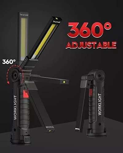 Scct Trabajo Led Recargables Y Plegables De 2pcs