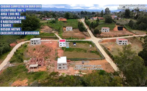 Finca Campestre En Obra Gris En Condominio En Marinilla 375millones
