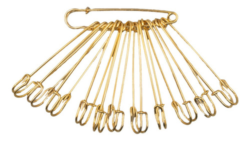 Alfileres De Gancho De Pollera/falda 10cm X10 U. Dorado