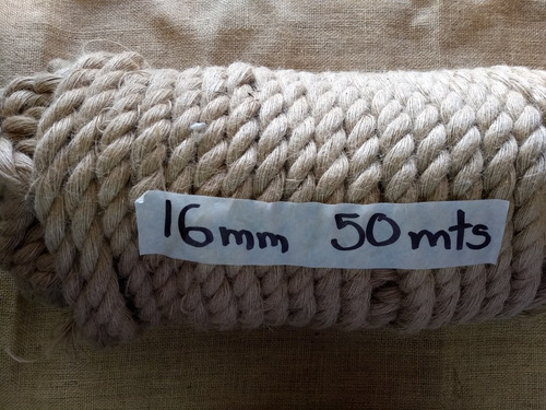 Cordón De Yute 16mm 50mts