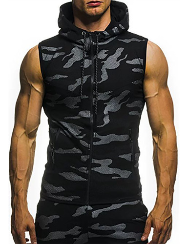Sudadera Para Hombres Fitness Sin Mangas Transpirable Verano