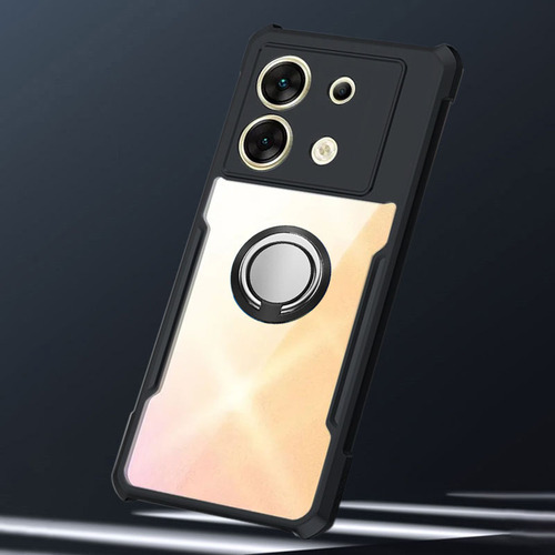 Funda Para Infinix Zero 30 5g Anillo Tener Vidrio Membrana