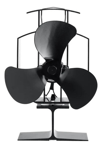 Ventilador De Estufa De Leña De Diseño Pequeño, 4 Palas, Chi