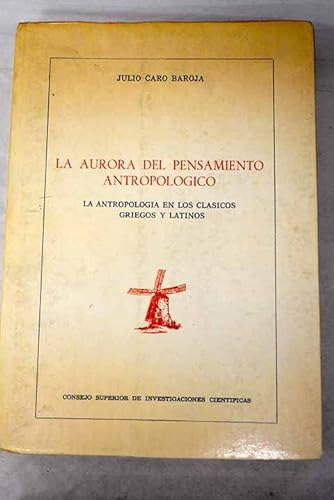 Libro La Aurora Del Pensamiento Antropologico La De Caro Bar