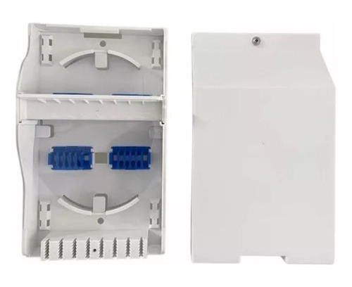 10 Mini Caixa Cto Slim Box Ftta Predial- (vazia) Cor Branco