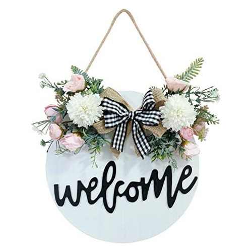 Señal De Bienvenida Puerta  Door Decor Welcome Sign Fo...