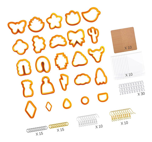 De Polímero Kit Naranja 125 Piezas Una Naranja 125 Piezas