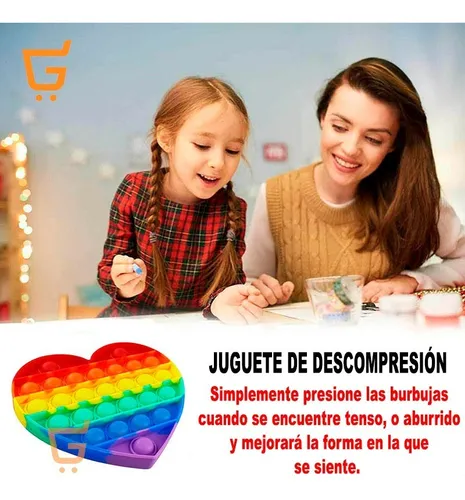 Push Pop Fidget Juguete Antiestrés Ansiedad Autismo Silicona