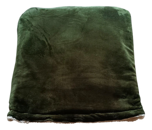 Cama Cueva Bolsa De Dormir Gatos Perros Reversible Calurosa Verde Musgo