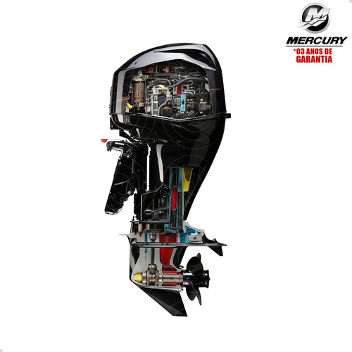 Motor Popa Mercury 4t 60hp Elhpt Efi Mid Tiller Pess Física