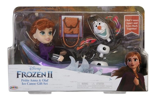 Muñeca Disney Frozen 2 Princesa Anna Olaf Petite Jakks