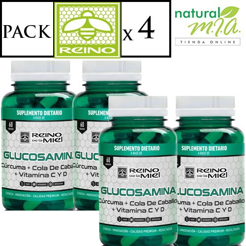 Glucosamina Reino - Pack X 4- Articulaciones Músculos Huesos