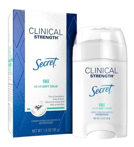 Secret Desodorante Clinical Hipoalergénico 45gr