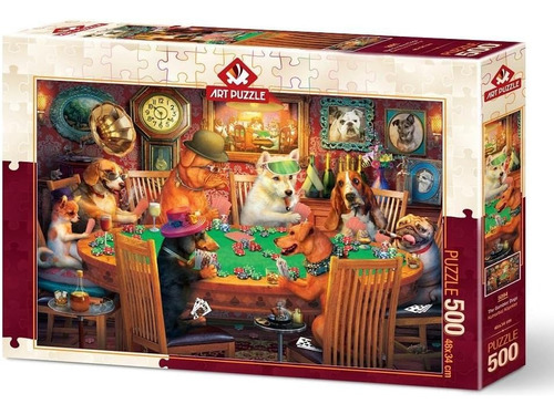 Perros Jugando Poker Rompecabezas 500 Piezas Art Puzzle 5094