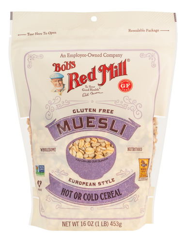 Cereal Muesli Sin Gluten 454 G Paquete De 4