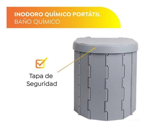 Inodoro Portátil Baño Plegable Para Camping