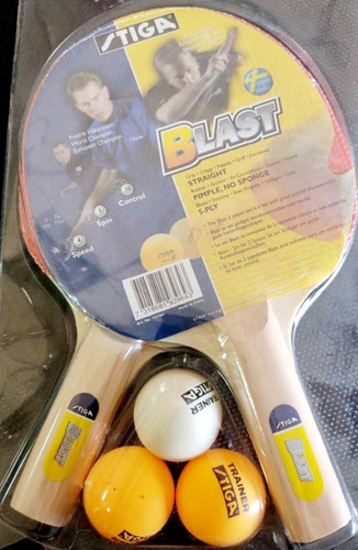Imagen 2 de 10 de Raqueta De Ping Pong Promax Stiga