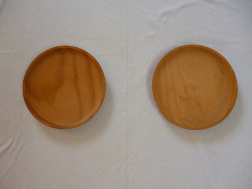 Plato De Madera 2 Unid