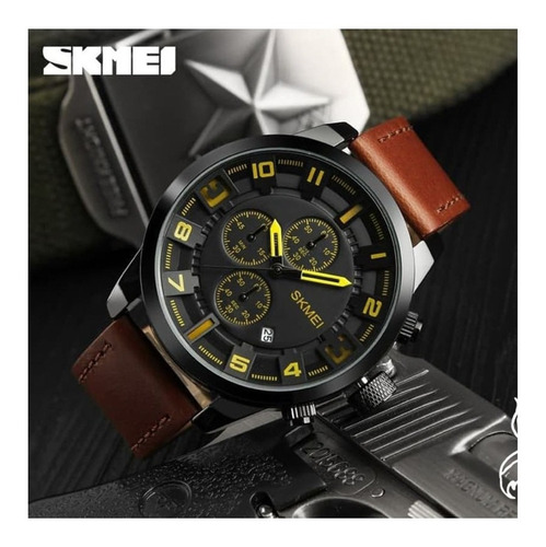Reloj Hombre Skmei 1309 Moderno Elegate Fecha Cronografos
