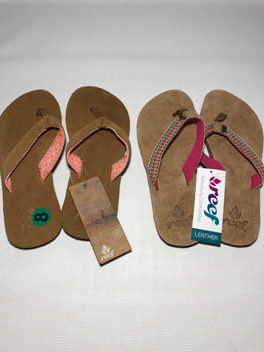 Sandalias Marca Reef Dama Talla 8 (cuero)