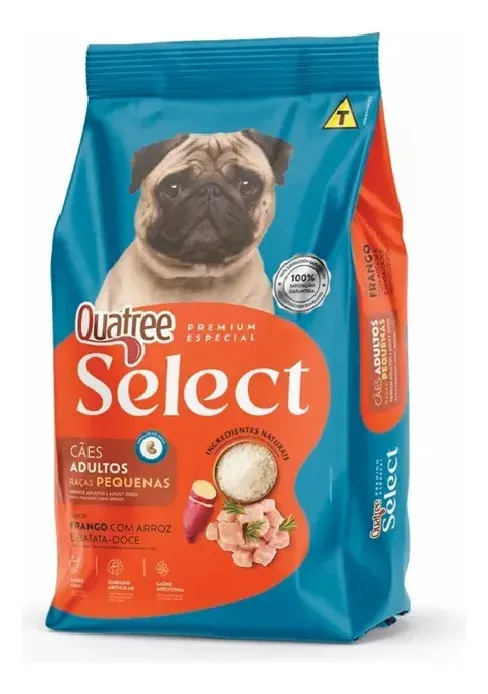 Ração Quatree Select Cães Adultos R.p Frango/arroz 10,1kg