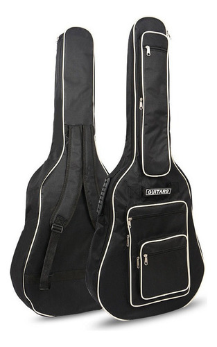 Funda De Guitarra Impermeable Totalmente Acolchada De 41 Pul