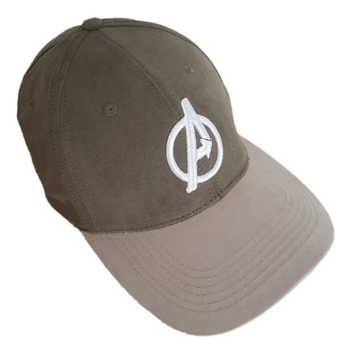 Gorra Gabardina Avengers Algodon Bordada Unisex Hebilla Meta