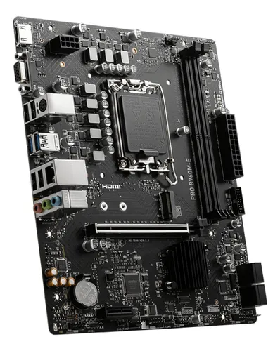 Motherboard Msi Pro B760m-e Ddr4 1700 Matx Color Negro !